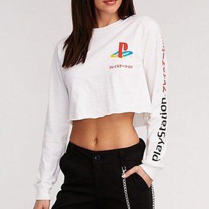 Sony Tops Playstation Japanese Cropped Shirt Ps4 Poshmark
